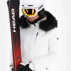 Poivre Blanc, Stretch Ski Jacket Chaqueta De Esquí Mujeres Blanco -PARQUE DE ESQUI poivre blanc stretch ski jacket aa jas gevoerd dames wit 22poivr104v4 BI 05