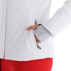 Poivre Blanc, Stretch Ski Jacket Chaqueta De Esquí Mujeres Blanco -PARQUE DE ESQUI poivre blanc stretch ski jacket aa jas gevoerd dames wit 22poivr104v4 BI 12