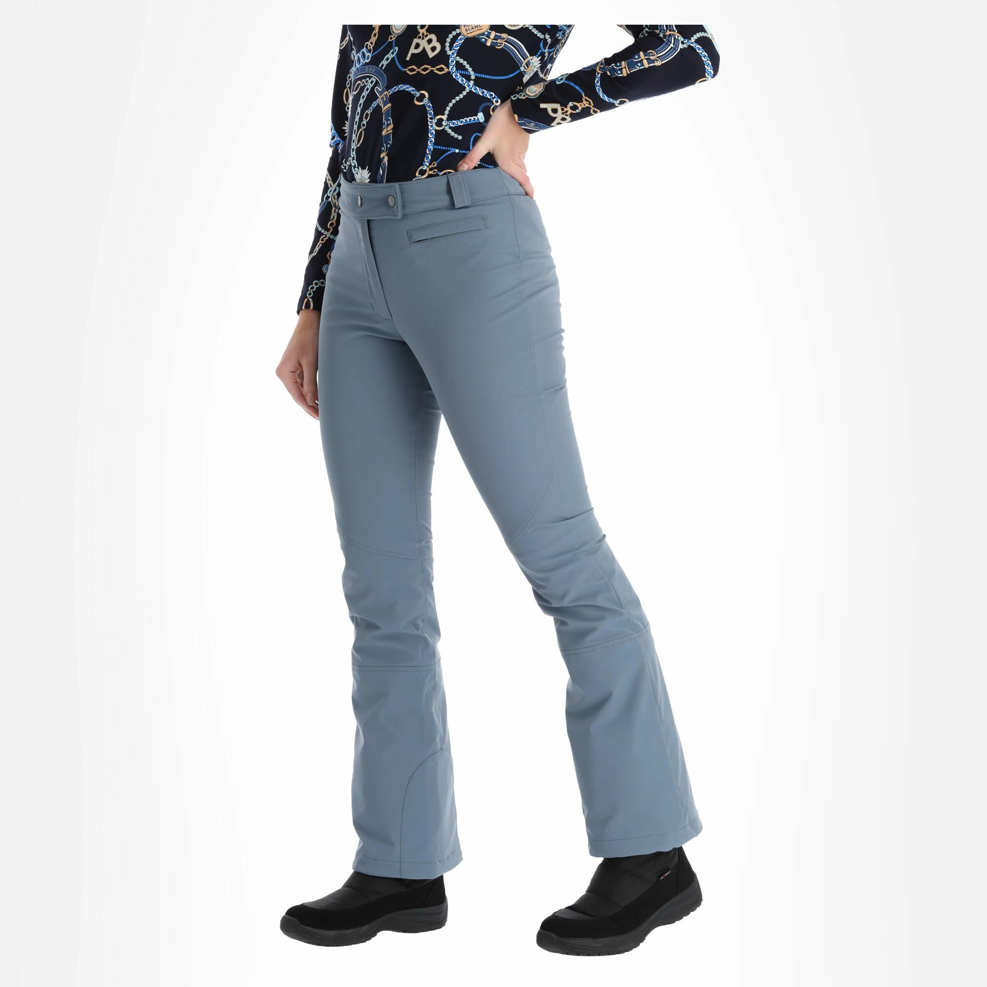 Poivre Blanc, Stretch Ski Pants Pantalones De Esquí Mujeres Thunder Gris 2 Poivre Blanc, Stretch Ski Pants Pantalones De Esquí Mujeres Thunder Gris - Imagen 2