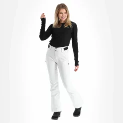 Protest, Lole Pantalones De Esquí Softshell Mujeres Seashell Off Blanco