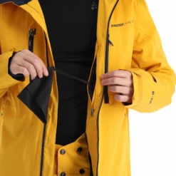 Protest, Prttimo Chaqueta De Esquí Hombres Dark Amarillo -PARQUE DE ESQUI protest prttimo aa jas gevoerd heren dark geel 22prote113v4 BI 09
