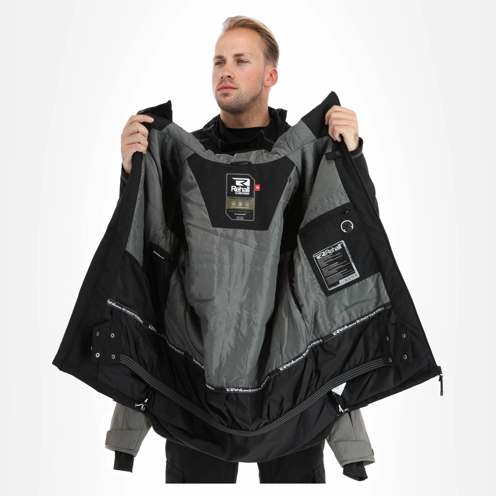 Rehall, Bud-R Chaqueta De Esquí Hombres Gunmetal Gris 6 Rehall, Bud-R Chaqueta De Esquí Hombres Gunmetal Gris - Imagen 6