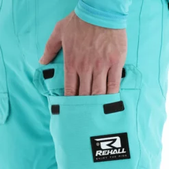 Rehall, Capital-R Pantalones De Esquí Hombres Aqua Azul -PARQUE DE ESQUI rehall capital r ba skibroek gevoerd heren aqua blauw 22rehal112v1 BI 07