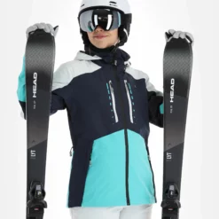 Rehall, Elly-R Chaqueta De Esquí Mujeres Jeans Azul -PARQUE DE ESQUI rehall elly r aa jas gevoerd dames jeans blauw 22rehal138v1 BI 05