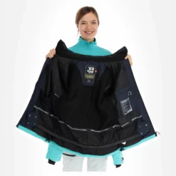 Rehall, Elly-R Chaqueta De Esquí Mujeres Jeans Azul -PARQUE DE ESQUI rehall elly r aa jas gevoerd dames jeans blauw 22rehal138v1 BI 06