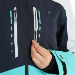 Rehall, Elly-R Chaqueta De Esquí Mujeres Jeans Azul -PARQUE DE ESQUI rehall elly r aa jas gevoerd dames jeans blauw 22rehal138v1 BI 12