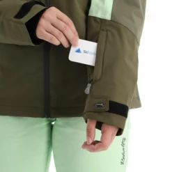 Rehall, Elly-R Chaqueta De Esquí Mujeres Pastel Verde -PARQUE DE ESQUI rehall elly r aa jas gevoerd dames pastel groen 22rehal138v2 BI 08