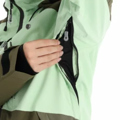 Rehall, Elly-R Chaqueta De Esquí Mujeres Pastel Verde -PARQUE DE ESQUI rehall elly r aa jas gevoerd dames pastel groen 22rehal138v2 BI 13
