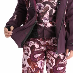 Rehall, Kiki-R Chaqueta De Esquí Mujeres Snake Rosa -PARQUE DE ESQUI rehall kiki r aa jas gevoerd dames snake roze 22rehal142v1 BI 07