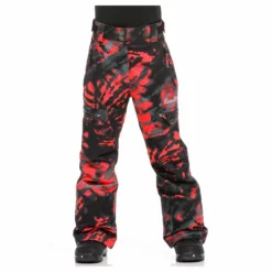 Rehall, Romy-R Pantalones De Esquí Niños Animal Tie Dye Rojo