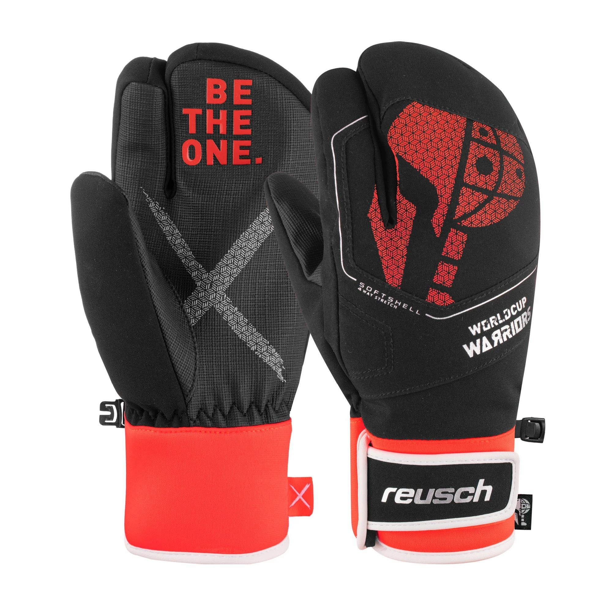 Reusch, Be The One R-Tex Xt Lobster Guantes De Esquí Niños Fluo Blanco, Negro, Rojo 1 Reusch, Be The One R-Tex Xt Lobster Guantes De Esquí Niños Fluo Blanco, Negro, Rojo