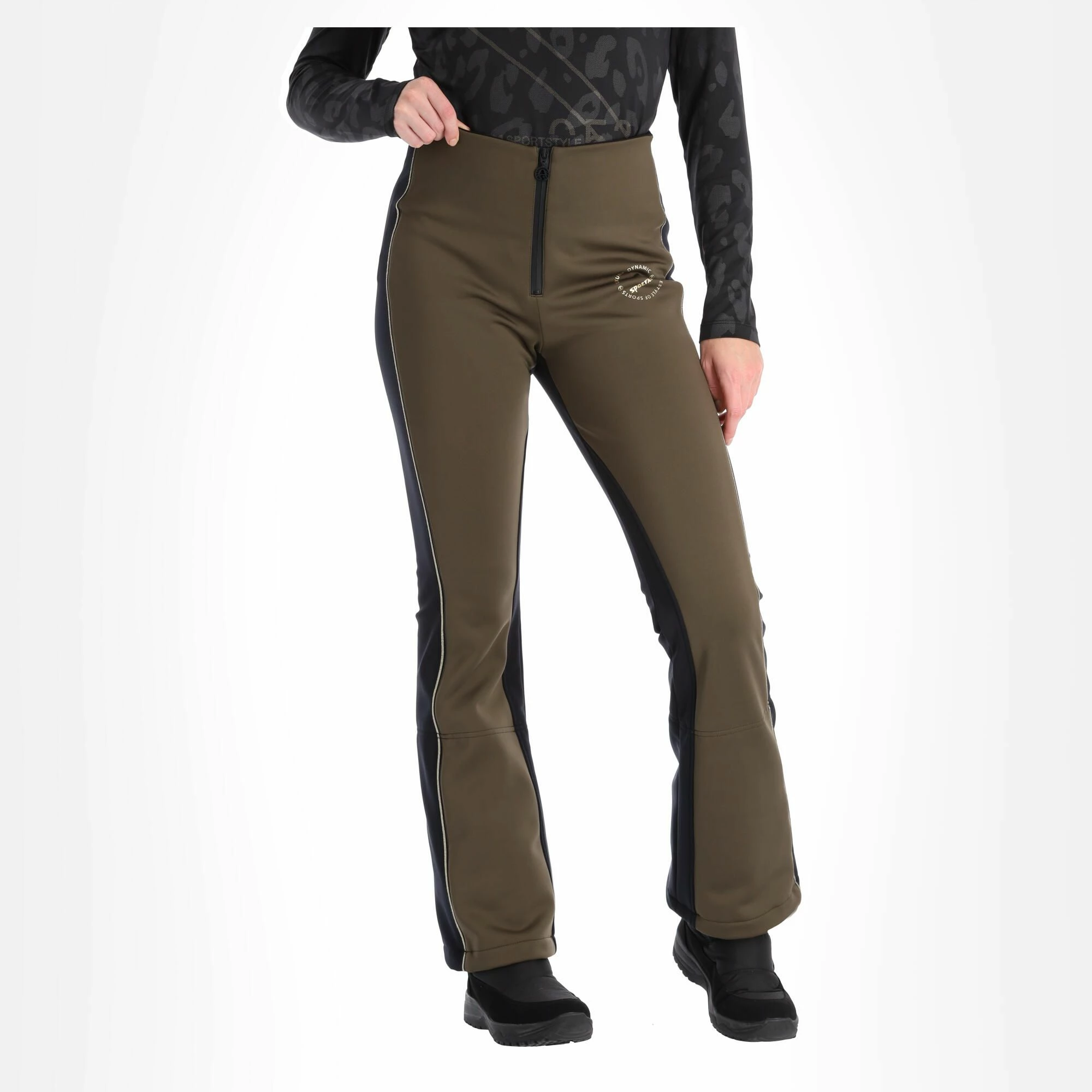 Sportalm Kitzbühel, 9828008545 Pantalones De Esquí Softshell Mujeres Olive Negro, Verde 4 Sportalm Kitzbühel, 9828008545 Pantalones De Esquí Softshell Mujeres Olive Negro, Verde - Imagen 4