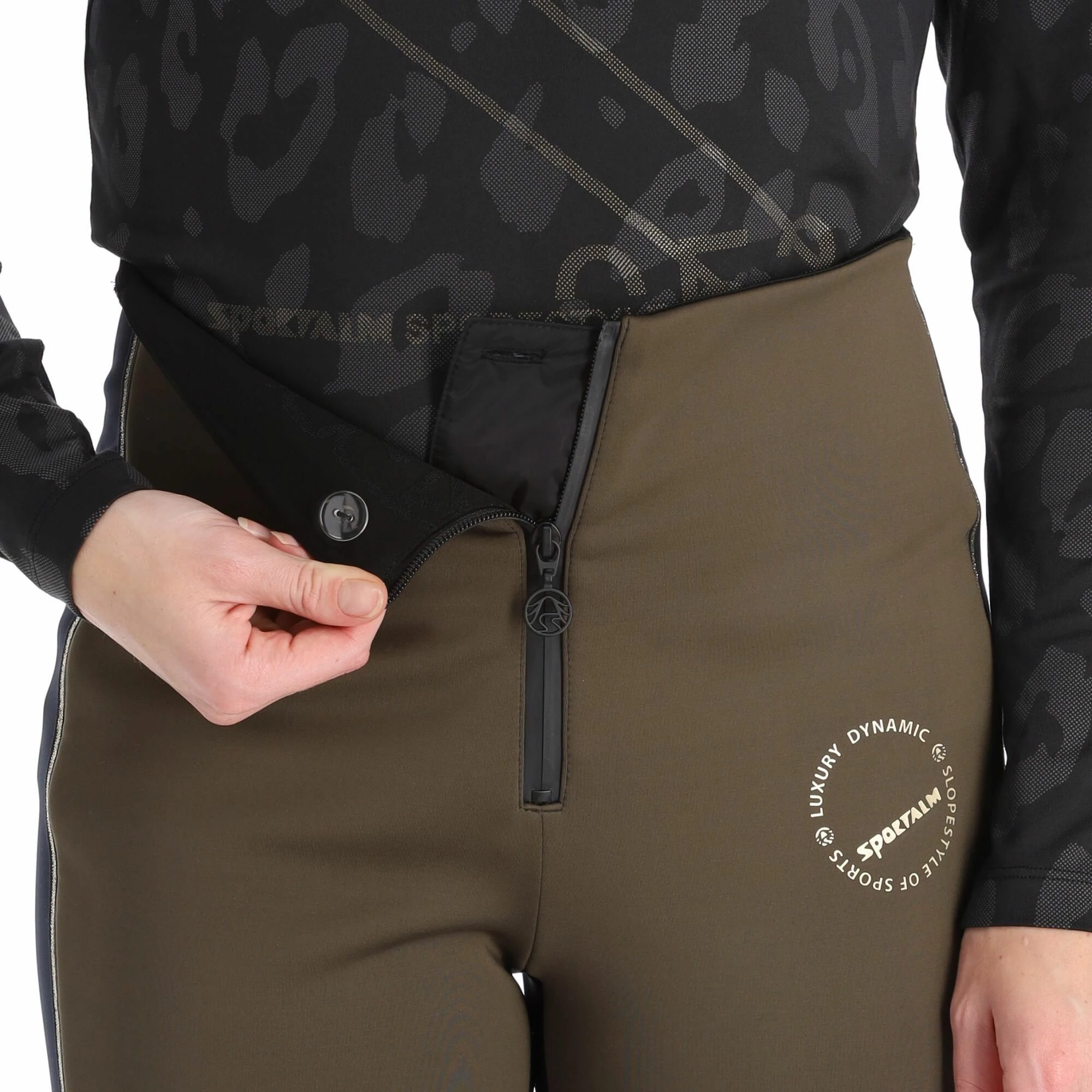Sportalm Kitzbühel, 9828008545 Pantalones De Esquí Softshell Mujeres Olive Negro, Verde 5 Sportalm Kitzbühel, 9828008545 Pantalones De Esquí Softshell Mujeres Olive Negro, Verde - Imagen 5