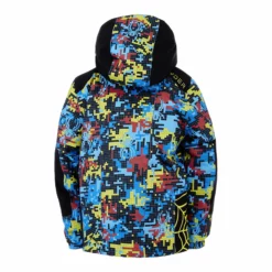 Spyder, Challenger Chaqueta De Esquí Niños Digital Bug Multicolor -PARQUE DE ESQUI spyder challenger aa jas gevoerd kinderen digital bug multicolor 22spyde108v1 BI 02