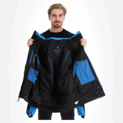 Spyder, Leader Chaqueta De Esquí Hombres Azul, Negro -PARQUE DE ESQUI spyder leader aa jas gevoerd heren blauw zwart 22spyde133v2 BI 06