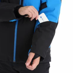 Spyder, Leader Chaqueta De Esquí Hombres Azul, Negro -PARQUE DE ESQUI spyder leader aa jas gevoerd heren blauw zwart 22spyde133v2 BI 08