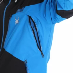 Spyder, Leader Chaqueta De Esquí Hombres Azul, Negro -PARQUE DE ESQUI spyder leader aa jas gevoerd heren blauw zwart 22spyde133v2 BI 12