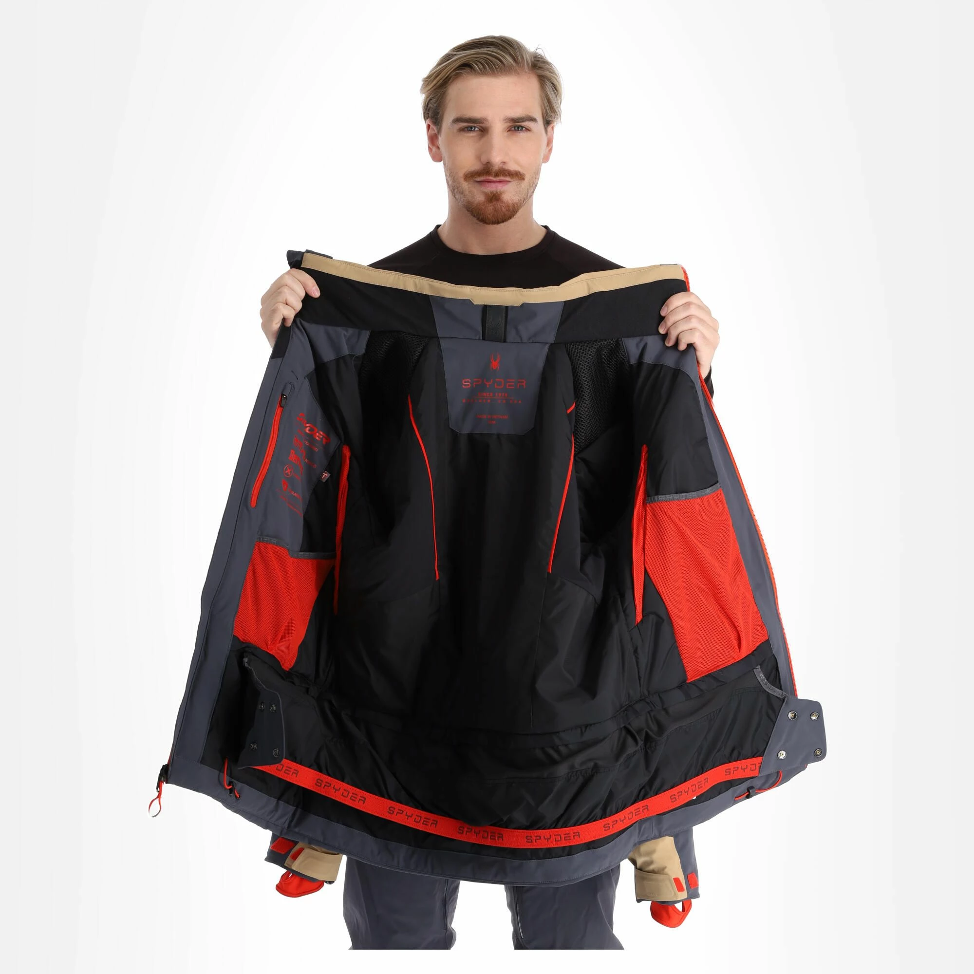 Spyder, Leader Chaqueta De Esquí Hombres Ebony Gris 6 Spyder, Leader Chaqueta De Esquí Hombres Ebony Gris - Imagen 6