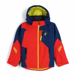 Spyder, Leader Chaqueta De Esquí Niños Bright Rojo