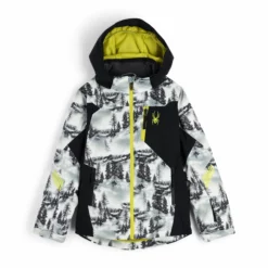 Spyder, Leader Chaqueta De Esquí Niños Tree Line Blanco, Negro
