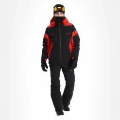 Spyder, Monterosa Gtx Chaqueta De Esquí Hombres Volcano Negro, Rojo