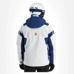 Spyder, Monterosa Gtx Chaqueta De Esquí Hombres Glacier Azul, Blanco 18 Spyder, Monterosa Gtx Chaqueta De Esquí Hombres Glacier Azul, Blanco -PARQUE DE ESQUI spyder monterosa gtx aa jas gevoerd heren glacier blauw wit 22spyde116v2 BI 03