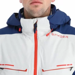 Spyder, Monterosa Gtx Chaqueta De Esquí Hombres Glacier Azul, Blanco 27 Spyder, Monterosa Gtx Chaqueta De Esquí Hombres Glacier Azul, Blanco -PARQUE DE ESQUI spyder monterosa gtx aa jas gevoerd heren glacier blauw wit 22spyde116v2 BI 12