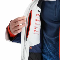 Spyder, Monterosa Gtx Chaqueta De Esquí Hombres Glacier Azul, Blanco 31 Spyder, Monterosa Gtx Chaqueta De Esquí Hombres Glacier Azul, Blanco -PARQUE DE ESQUI spyder monterosa gtx aa jas gevoerd heren glacier blauw wit 22spyde116v2 BI 16