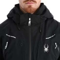 Spyder, Pinnacle Gtx Chaqueta De Esquí Hombres Negro -PARQUE DE ESQUI spyder pinnacle gtx aa jas gevoerd heren zwart 22spyde131v1 BI 07