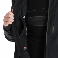 Spyder, Pinnacle Gtx Chaqueta De Esquí Hombres Negro -PARQUE DE ESQUI spyder pinnacle gtx aa jas gevoerd heren zwart 22spyde131v1 BI 13