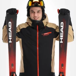 Spyder, Seventy - Eight Chaqueta De Esquí Hombres Charcoal Marrón, Negro -PARQUE DE ESQUI spyder seventy eight aa jas gevoerd heren charcoal bruin zwart 22spyde135v2 BI 05