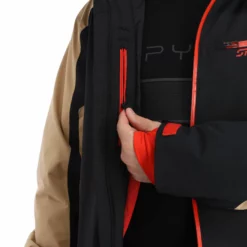Spyder, Seventy - Eight Chaqueta De Esquí Hombres Charcoal Marrón, Negro -PARQUE DE ESQUI spyder seventy eight aa jas gevoerd heren charcoal bruin zwart 22spyde135v2 BI 10