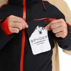 Spyder, Seventy - Eight Chaqueta De Esquí Hombres Charcoal Marrón, Negro -PARQUE DE ESQUI spyder seventy eight aa jas gevoerd heren charcoal bruin zwart 22spyde135v2 BI 12
