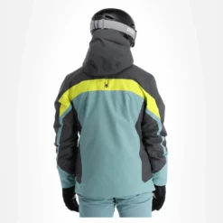 Spyder, Seventy - Eight Chaqueta De Esquí Hombres Ebony Tundra Gris -PARQUE DE ESQUI spyder seventy eight aa jas gevoerd heren ebony tundra grijs 22spyde135v3 BI 03