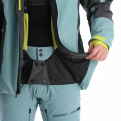 Spyder, Seventy - Eight Chaqueta De Esquí Hombres Ebony Tundra Gris -PARQUE DE ESQUI spyder seventy eight aa jas gevoerd heren ebony tundra grijs 22spyde135v3 BI 10