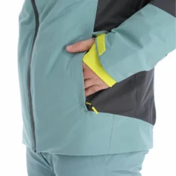 Spyder, Seventy - Eight Chaqueta De Esquí Hombres Ebony Tundra Gris -PARQUE DE ESQUI spyder seventy eight aa jas gevoerd heren ebony tundra grijs 22spyde135v3 BI 11