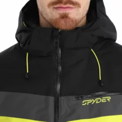 Spyder, Seventy - Eight Chaqueta De Esquí Hombres Negro -PARQUE DE ESQUI spyder seventy eight aa jas gevoerd heren zwart 22spyde135v4 BI 07