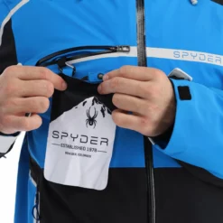 Spyder, Titan Chaqueta De Esquí Hombres Collegiate Azul -PARQUE DE ESQUI spyder titan aa jas gevoerd heren collegiate blauw 22spyde134v4 BI 09