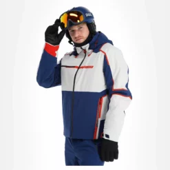 Spyder, Titan Chaqueta De Esquí Hombres Glacier Azul, Blanco -PARQUE DE ESQUI spyder titan aa jas gevoerd heren glacier blauw wit 22spyde134v2 BI 04