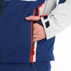 Spyder, Titan Chaqueta De Esquí Hombres Glacier Azul, Blanco -PARQUE DE ESQUI spyder titan aa jas gevoerd heren glacier blauw wit 22spyde134v2 BI 14