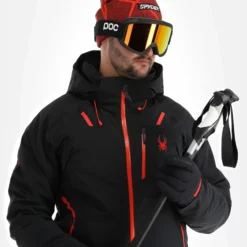 Spyder, Vanqysh Gtx Chaqueta De Esquí Hombres Charcoal Gris, Negro -PARQUE DE ESQUI spyder vanqysh gtx aa jas gevoerd heren charcoal grijs zwart 22spyde130v1 BI 05