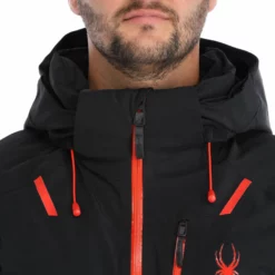 Spyder, Vanqysh Gtx Chaqueta De Esquí Hombres Charcoal Gris, Negro -PARQUE DE ESQUI spyder vanqysh gtx aa jas gevoerd heren charcoal grijs zwart 22spyde130v1 BI 07