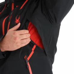 Spyder, Vanqysh Gtx Chaqueta De Esquí Hombres Charcoal Gris, Negro -PARQUE DE ESQUI spyder vanqysh gtx aa jas gevoerd heren charcoal grijs zwart 22spyde130v1 BI 10