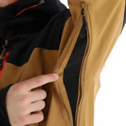 Sun Valley, Darkyl Chaqueta De Esquí Hombres Camel Marrón -PARQUE DE ESQUI sun valley darkyl aa jas gevoerd heren camel bruin 22suva101v1 BI 09