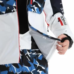 Sun Valley, Drascor Chaqueta De Esquí Hombres Blanco -PARQUE DE ESQUI sun valley drascor aa jas gevoerd heren wit 22suva102v1 BI 07