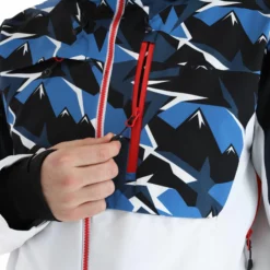 Sun Valley, Drascor Chaqueta De Esquí Hombres Blanco -PARQUE DE ESQUI sun valley drascor aa jas gevoerd heren wit 22suva102v1 BI 11