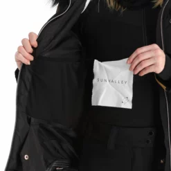Sun Valley, Kors Chaqueta De Esquí Mujeres Negro -PARQUE DE ESQUI sun valley kors aa jas gevoerd dames zwart 22suva108v1 BI 11