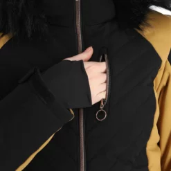 Sun Valley, Kors Chaqueta De Esquí Mujeres Negro -PARQUE DE ESQUI sun valley kors aa jas gevoerd dames zwart 22suva108v1 BI 13