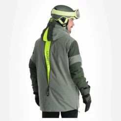 Tenson, Aerismo Jackorak Chaqueta De Esquí Hombres Grey Verde -PARQUE DE ESQUI tenson aerismo jackorak aa jas gevoerd heren grey groen 22tenso109v2 BI 03