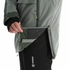 Tenson, Aerismo Jackorak Chaqueta De Esquí Hombres Grey Verde -PARQUE DE ESQUI tenson aerismo jackorak aa jas gevoerd heren grey groen 22tenso109v2 BI 08